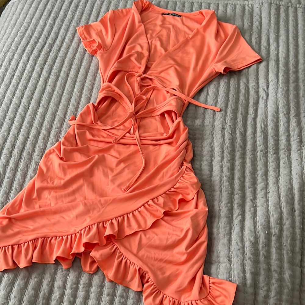 beautiful coral dress